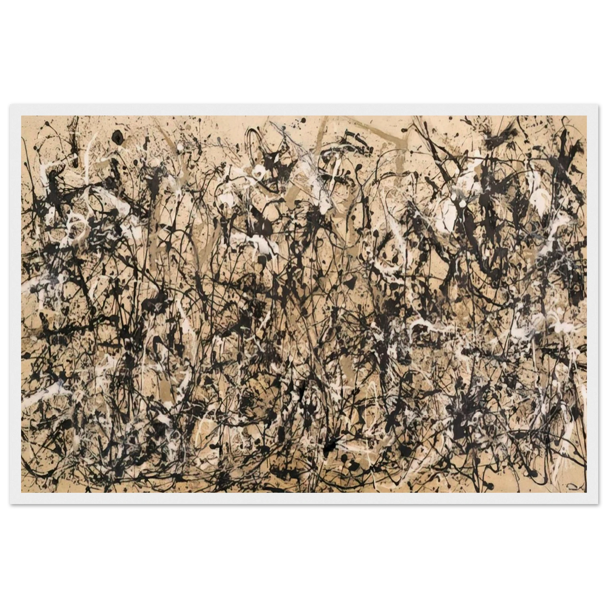 AUTUMN RHYTHM NUMBER 30 1950 Framed Poster | Jackson Pollock Framed Prints Wall Art | Jackson Pollock Store