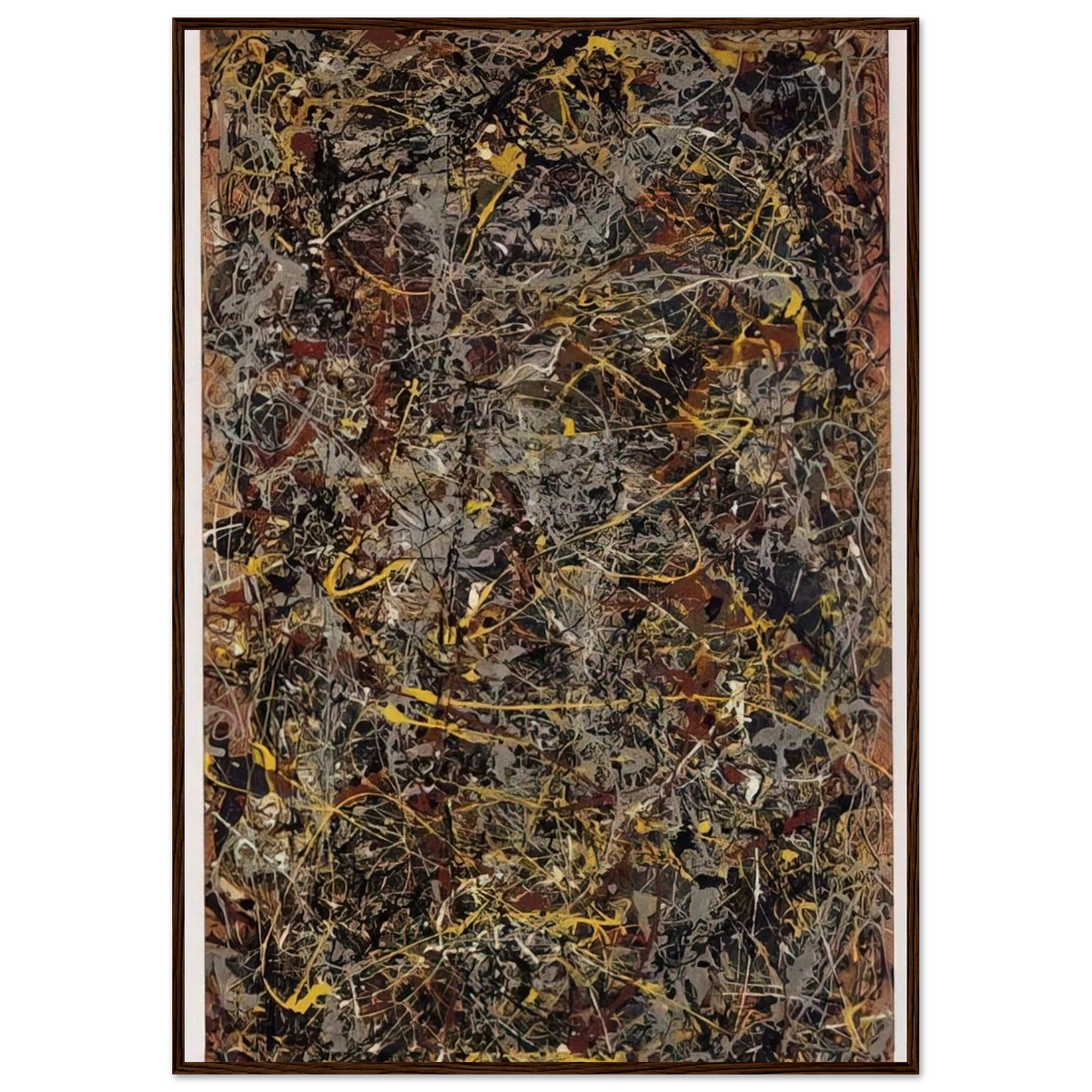 NUMBER 5 1948 1 Framed Poster | Jackson Pollock Framed Prints Wall Art | Jackson Pollock Store