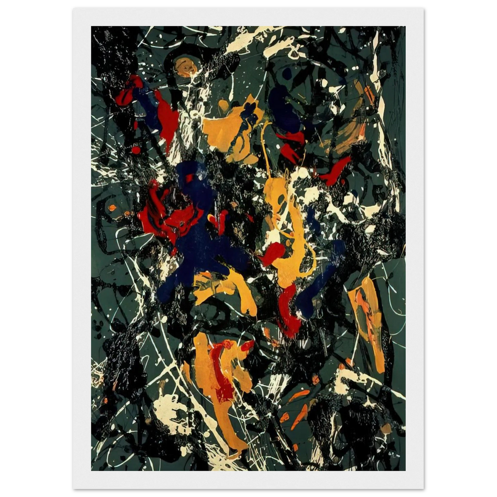 NUMBER 3 1948 Framed Poster | Jackson Pollock Framed Prints Wall Art | Jackson Pollock Store