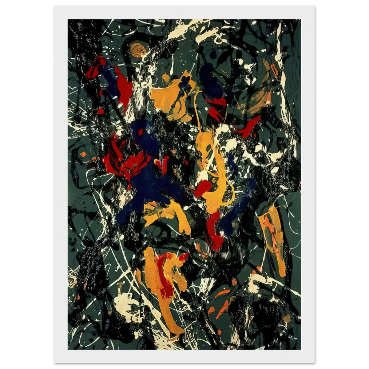 NUMBER 3 1948 Framed Poster | Jackson Pollock Framed Prints Wall Art | Jackson Pollock Store
