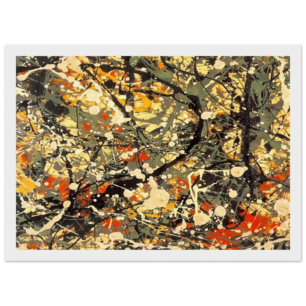 NUMBER 8 DETAIL Framed Poster | Jackson Pollock Framed Prints Wall Art | Jackson Pollock Store