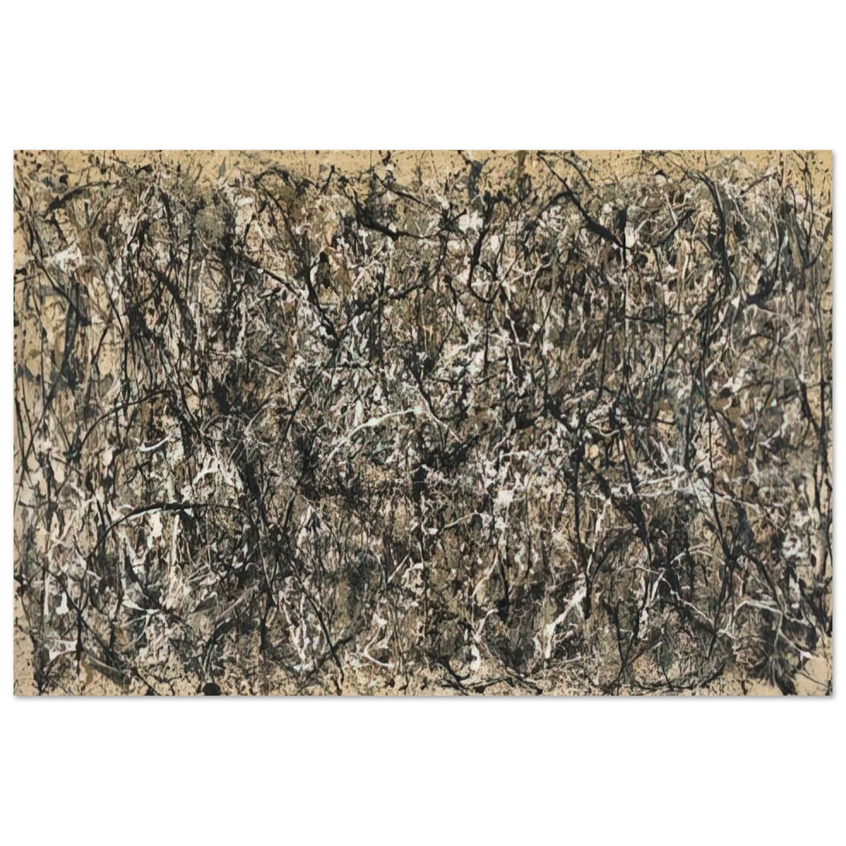 ONE NUMBER 31 1950 Poster | Jackson Pollock Poster | Jackson Pollock Store