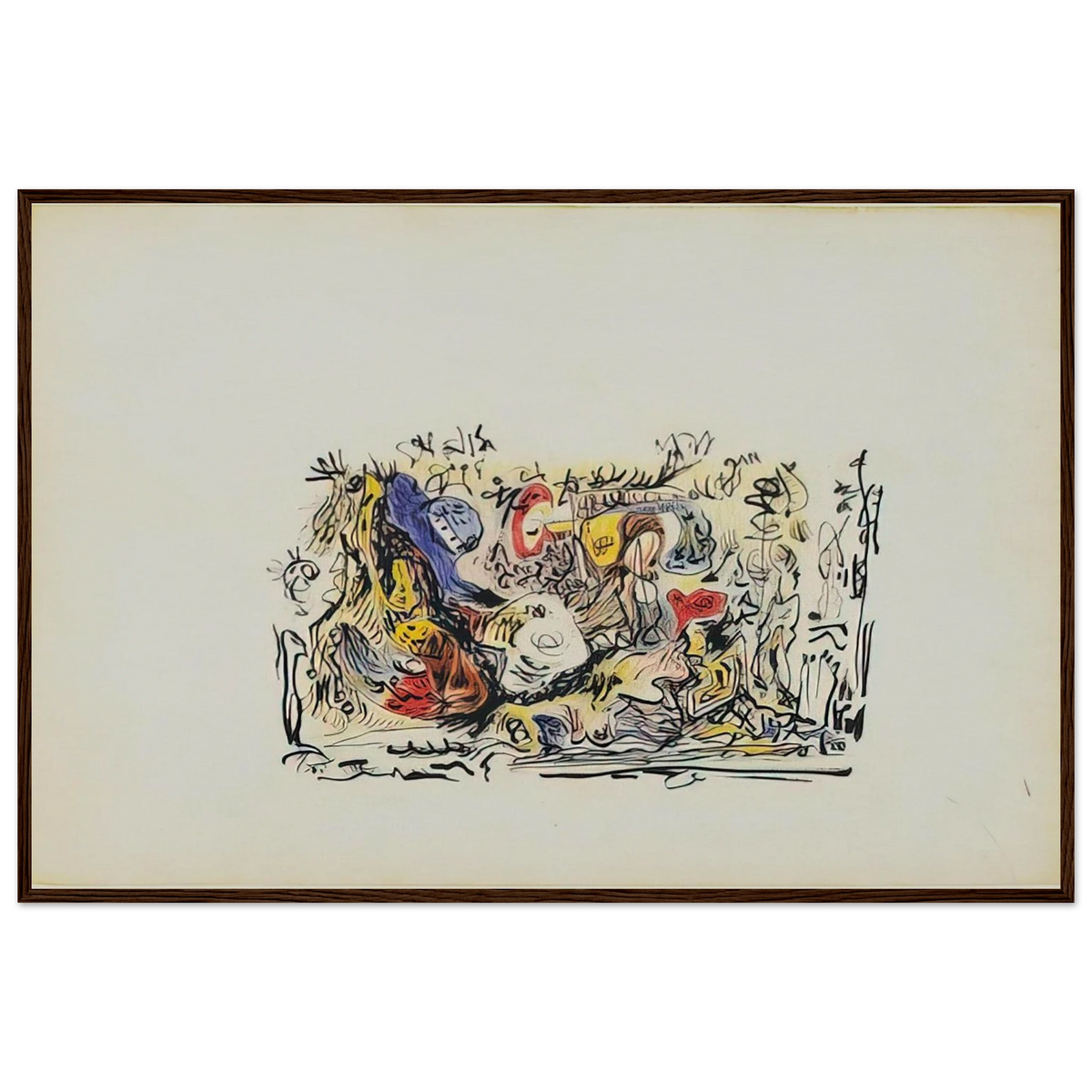 UNTITLED Framed Poster | Jackson Pollock Framed Prints Wall Art | Jackson Pollock Store