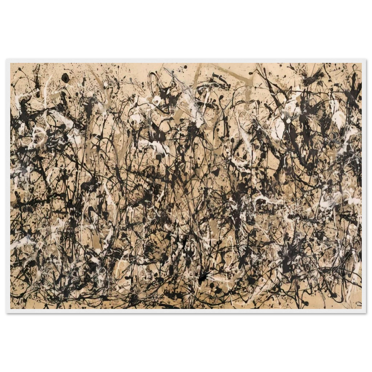 AUTUMN RHYTHM NUMBER 30 1950 Framed Poster | Jackson Pollock Framed Prints Wall Art | Jackson Pollock Store
