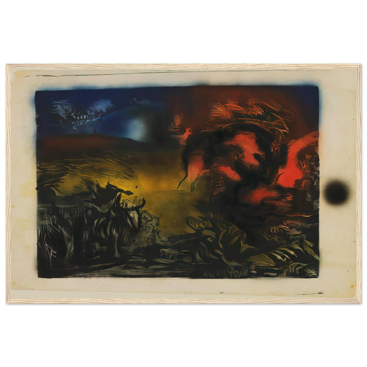 LANDSCAPE WITH STEER 1937 Framed Poster | Jackson Pollock Framed Prints Wall Art | Jackson Pollock Store