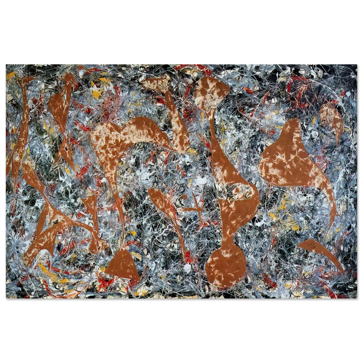 NUMBER 7 OUT OF THE WEB 1949 Poster | Jackson Pollock Poster | Jackson Pollock Store