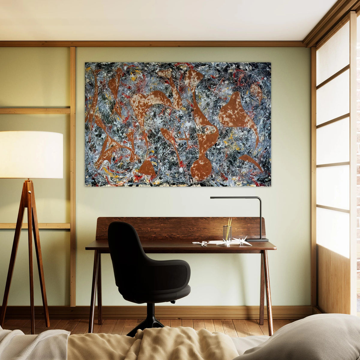 NUMBER 7 OUT OF THE WEB 1949 Poster | Jackson Pollock Poster | Jackson Pollock Store