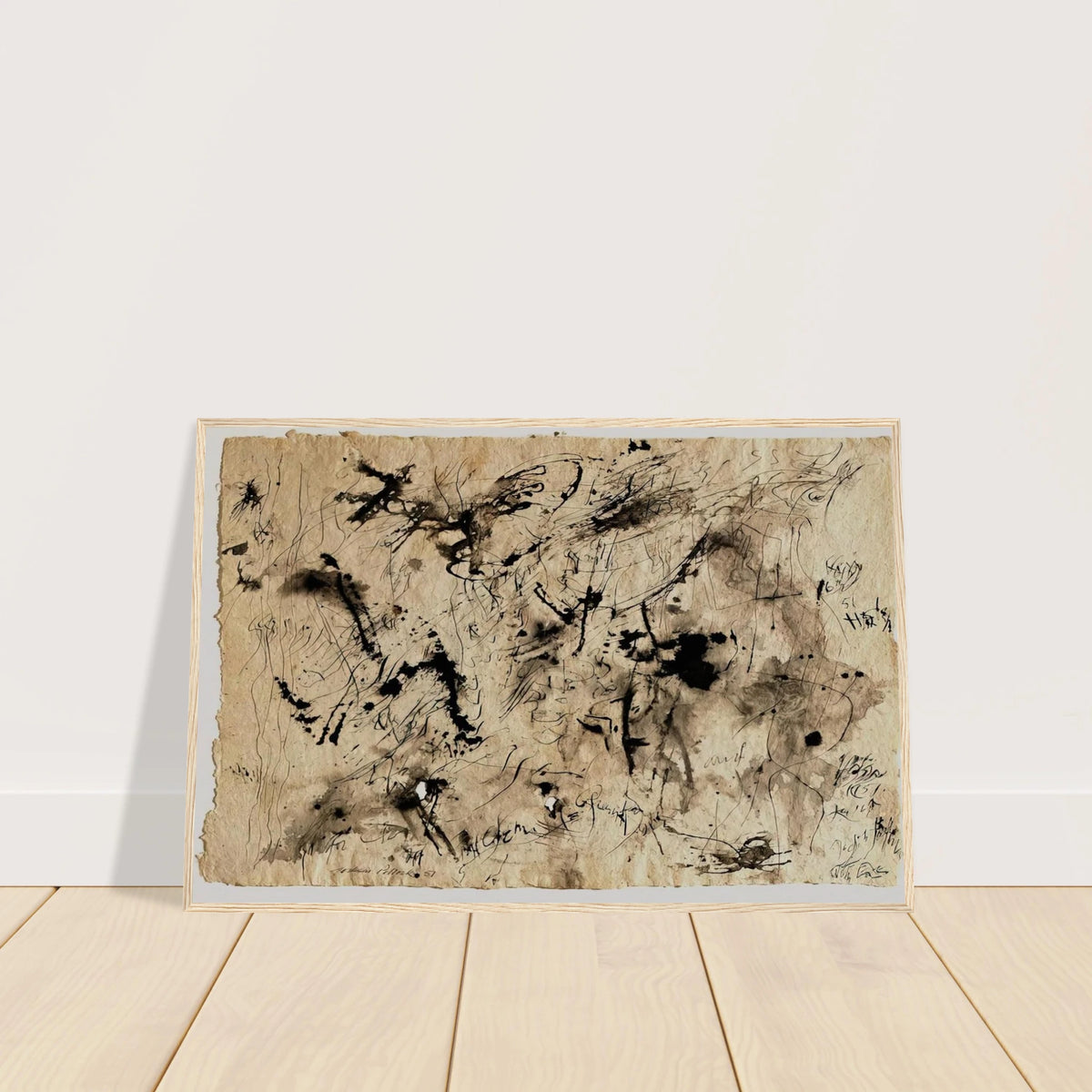 UNTITLED 1951 1 Framed Poster | Jackson Pollock Framed Prints Wall Art | Jackson Pollock Store