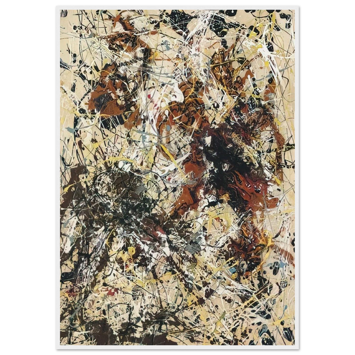 NUMBER 12 1949 Framed Poster | Jackson Pollock Framed Prints Wall Art | Jackson Pollock Store