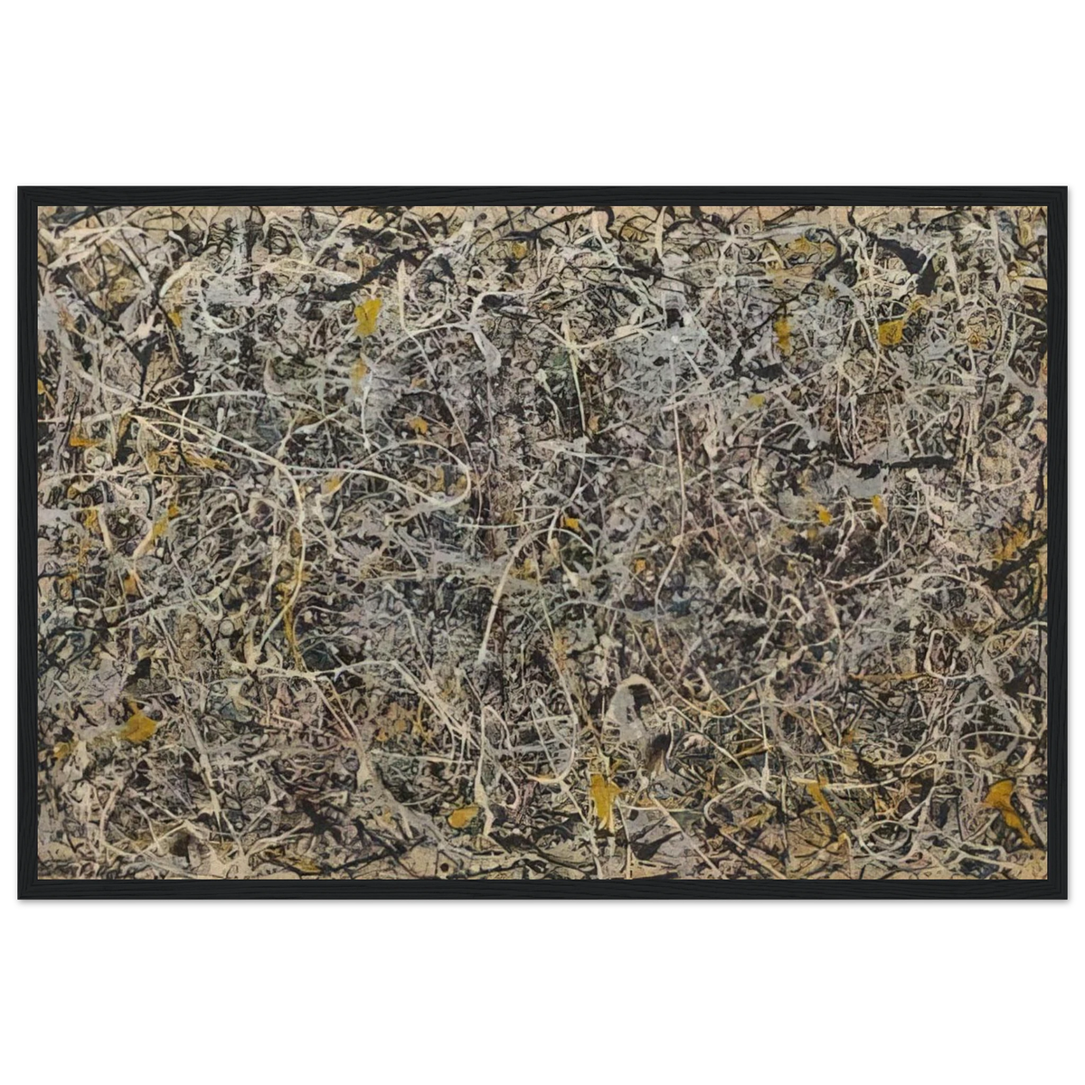 NUMBER 1 Framed Poster | Jackson Pollock Framed Prints Wall Art | Jackson Pollock Store