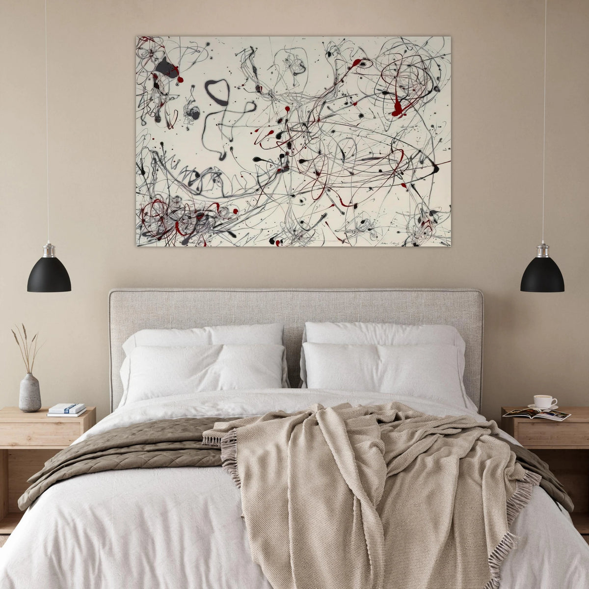 NUMBER 4 GRAY AND RED 1948 Poster | Jackson Pollock Poster | Jackson Pollock Store