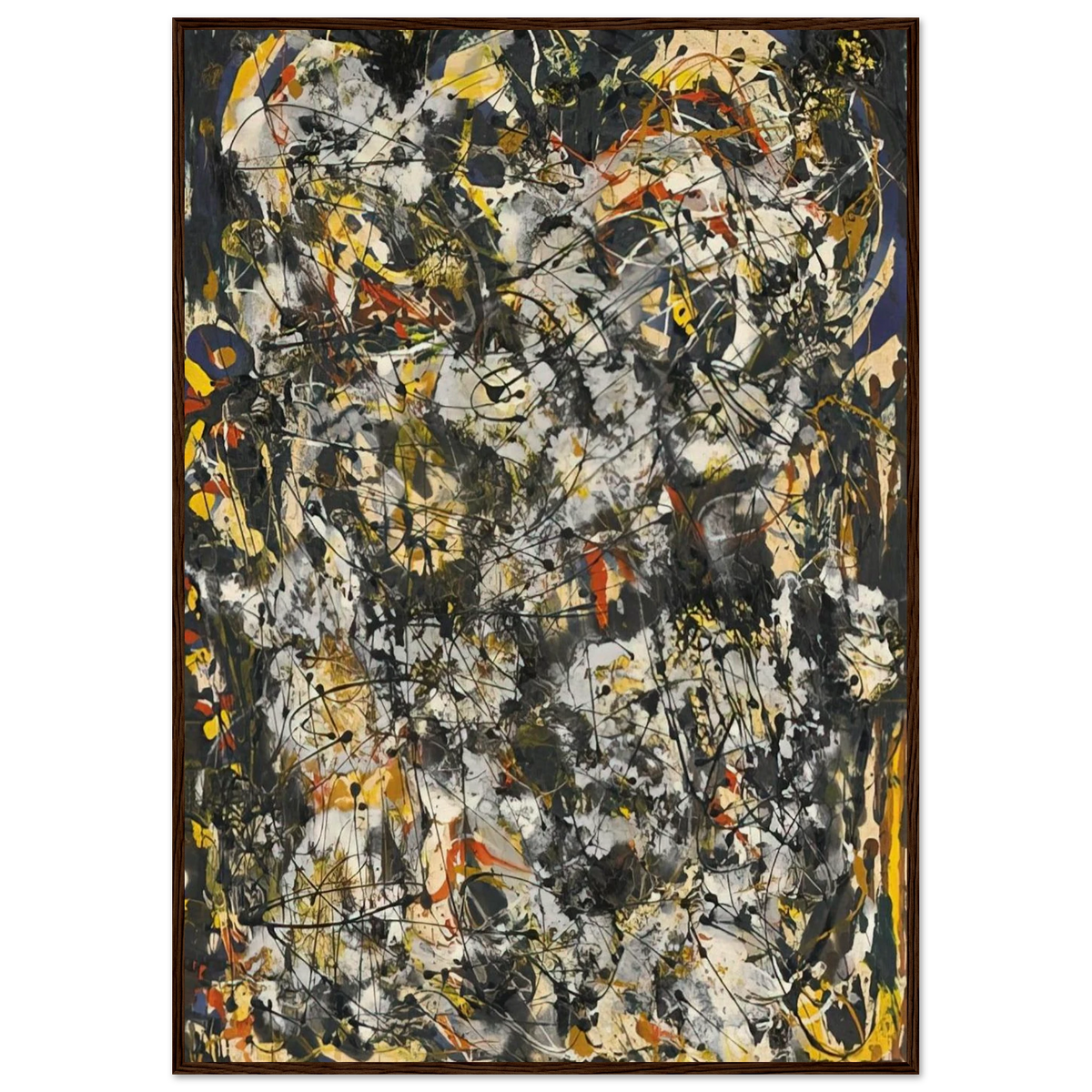 NUMBER 4 1951 Framed Poster | Jackson Pollock Framed Prints Wall Art | Jackson Pollock Store