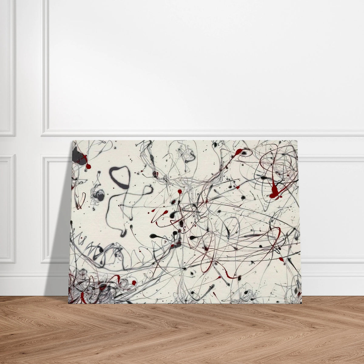 NUMBER 4 GRAY AND RED 1948 Canvas | Jackson Pollock Canvas | Jackson Pollock Store