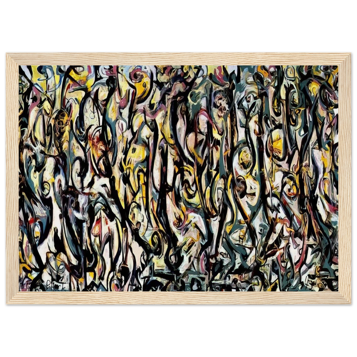 MURAL 1943 1 Framed Poster | Jackson Pollock Framed Prints Wall Art | Jackson Pollock Store