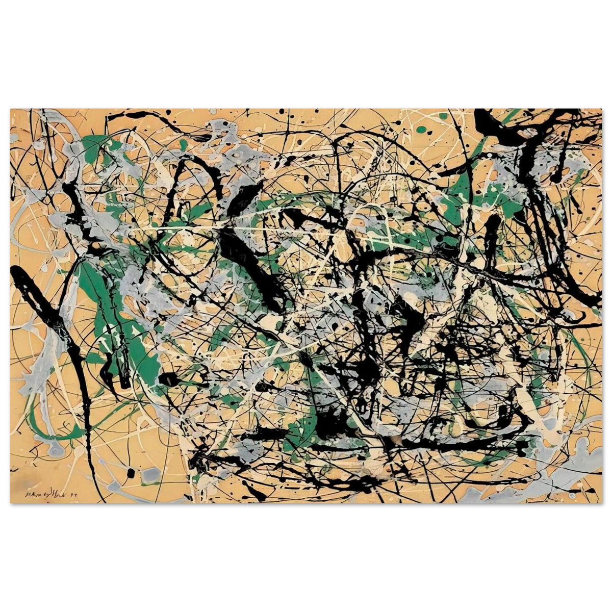 NUMBER 17 1949 Poster | Jackson Pollock Poster | Jackson Pollock Store