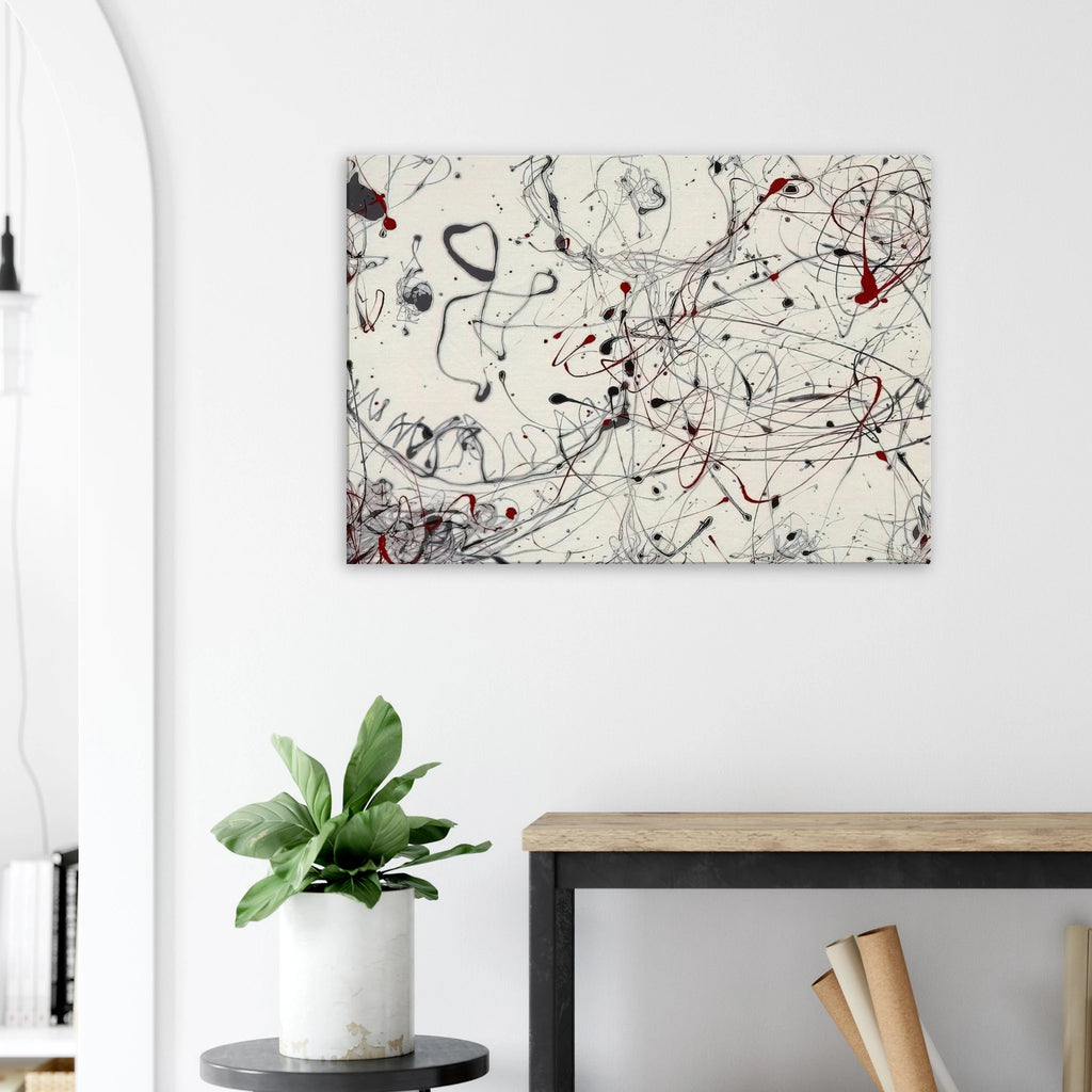 NUMBER 4 GRAY AND RED 1948 Canvas | Jackson Pollock Canvas | Jackson Pollock Store