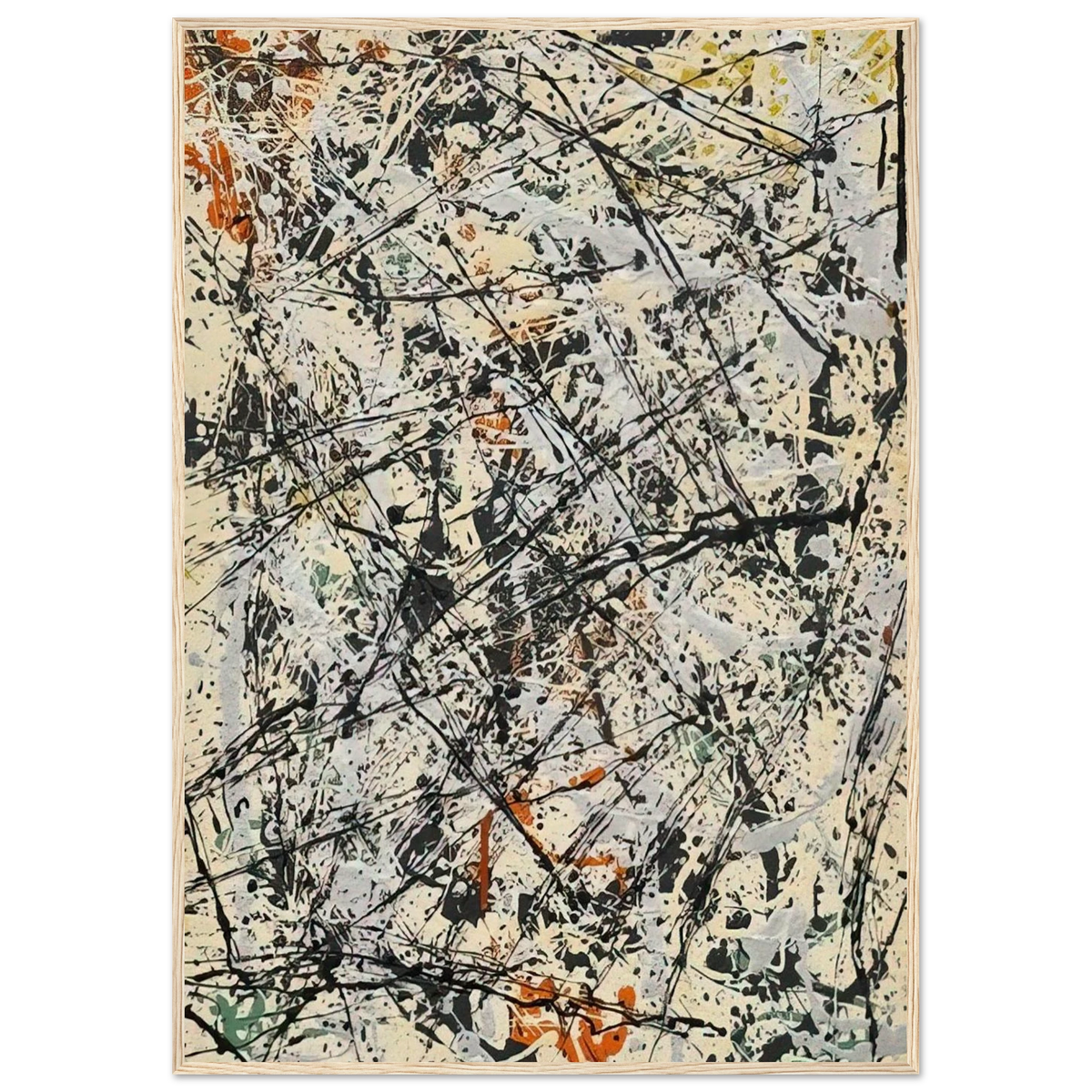NUMBER 32 1947 Framed Poster | Jackson Pollock Framed Prints Wall Art | Jackson Pollock Store