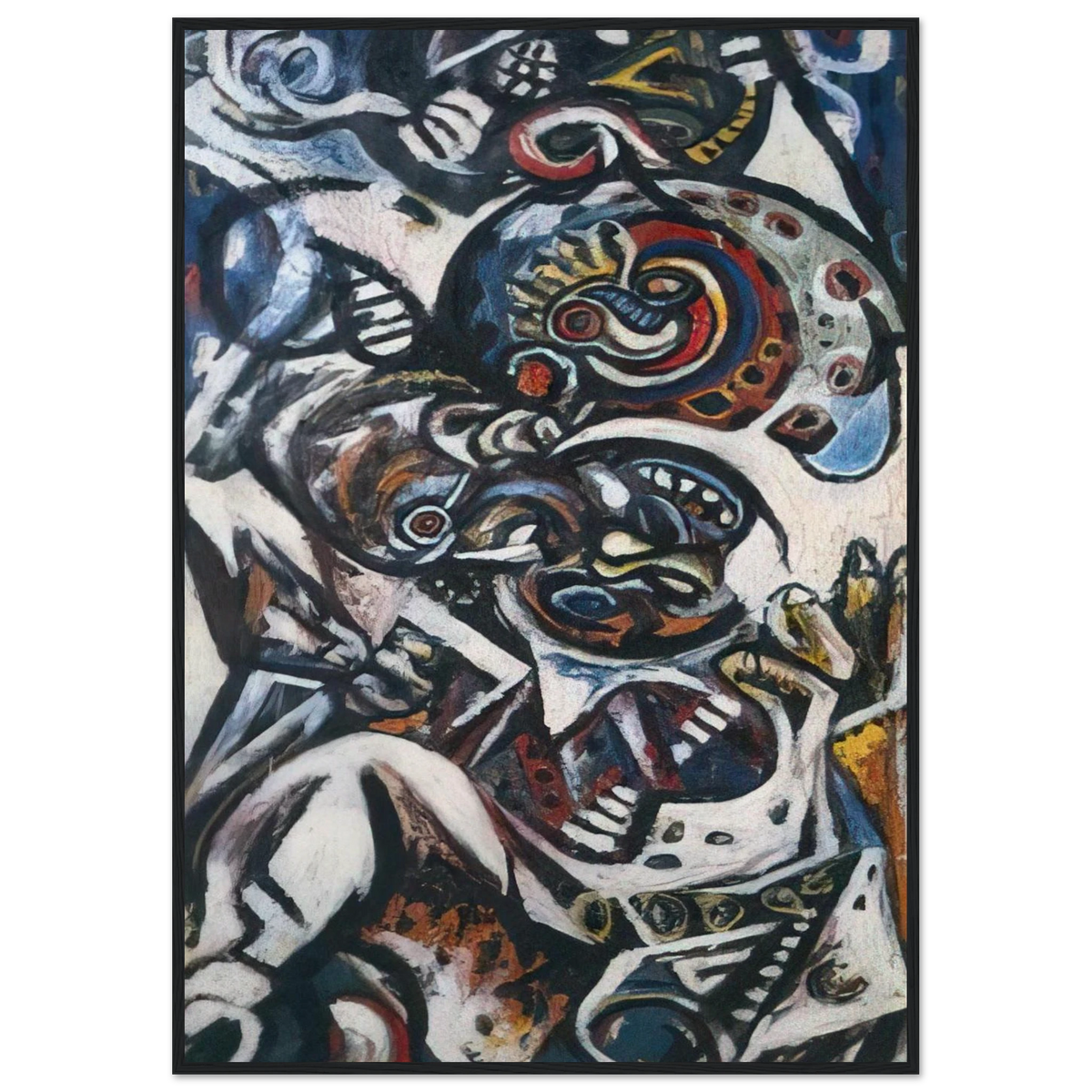 BIRTH Framed Poster | Jackson Pollock Framed Prints Wall Art | Jackson Pollock Store