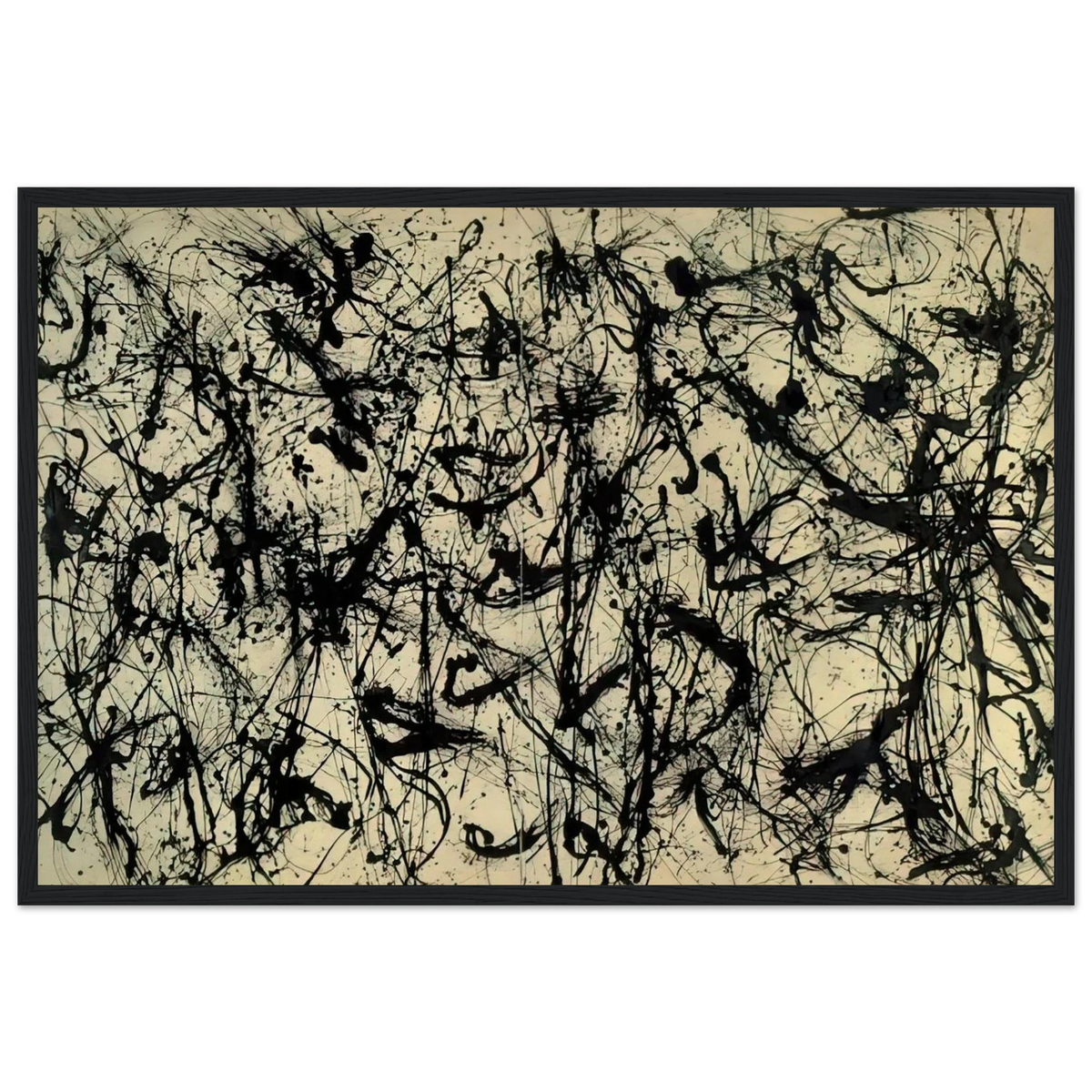 NUMBER 32 1950 Framed Poster | Jackson Pollock Framed Prints Wall Art | Jackson Pollock Store