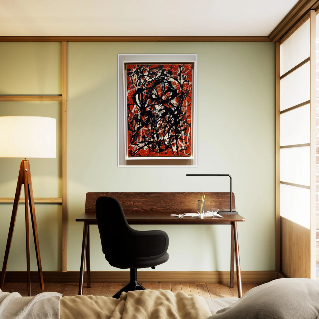 FREE FORM 1946 Framed Poster | Jackson Pollock Framed Prints Wall Art | Jackson Pollock Store
