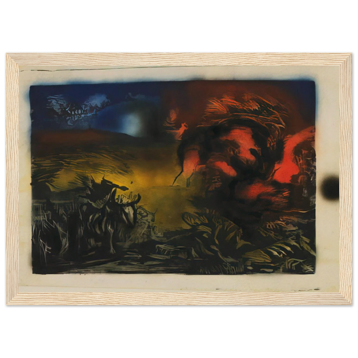 LANDSCAPE WITH STEER 1937 Framed Poster | Jackson Pollock Framed Prints Wall Art | Jackson Pollock Store
