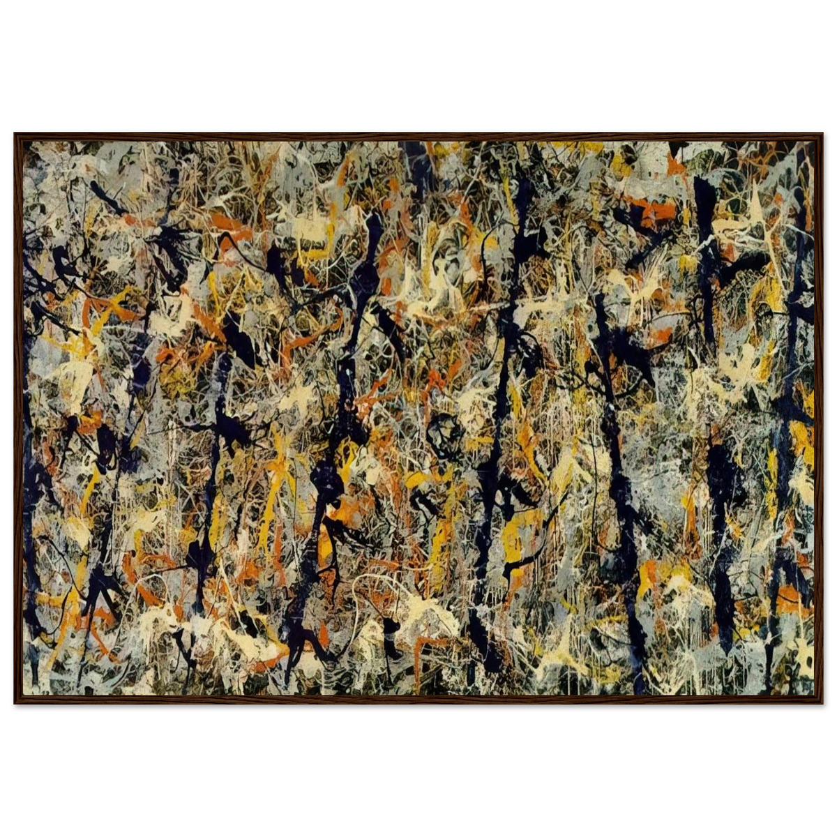 BLUE POLES NUMBER 11 1952 1 Framed Poster | Jackson Pollock Framed Prints Wall Art | Jackson Pollock Store