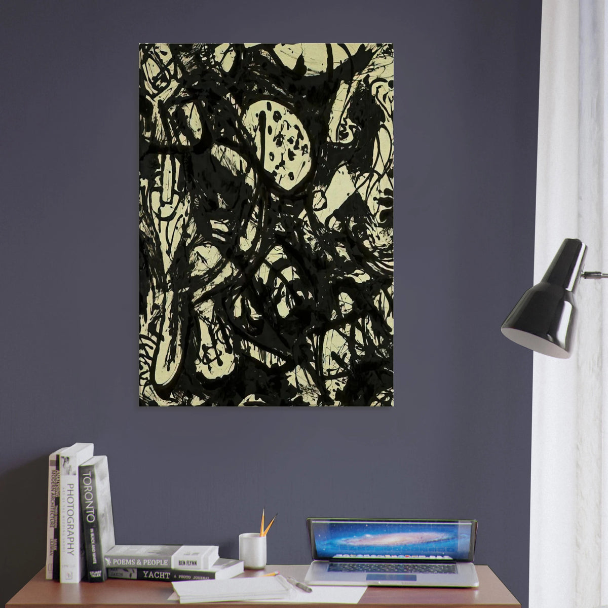 BLACK WHITE NUMBER 20 1951 Canvas | Jackson Pollock Canvas | Jackson Pollock Store