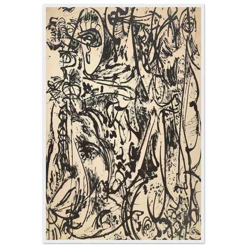 ECHO 1951 Framed Poster | Jackson Pollock Framed Prints Wall Art | Jackson Pollock Store