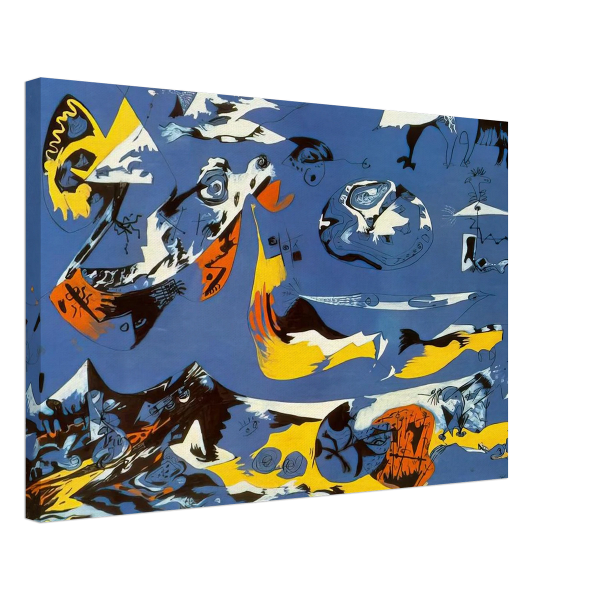 BLUE MOBY DICK Canvas | Jackson Pollock Canvas | Jackson Pollock Store