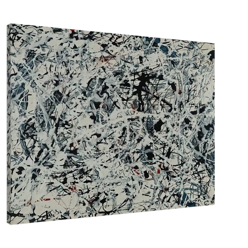 COMPOSITION WHITE BLACK BLUE AND RED ON WHITE 1948 Canvas | Jackson Pollock Canvas | Jackson Pollock Store