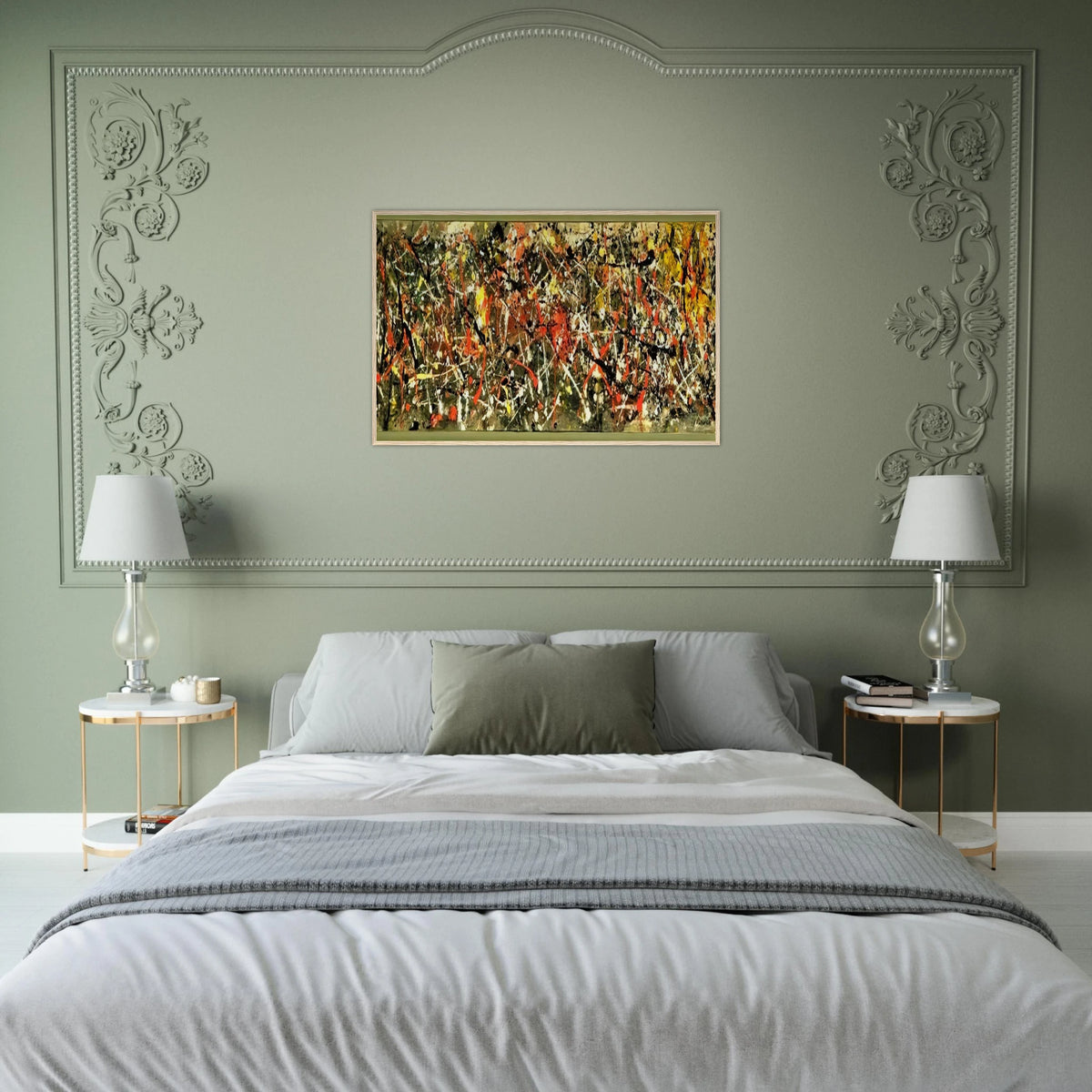 NUMBER 25 Framed Poster | Jackson Pollock Framed Prints Wall Art | Jackson Pollock Store