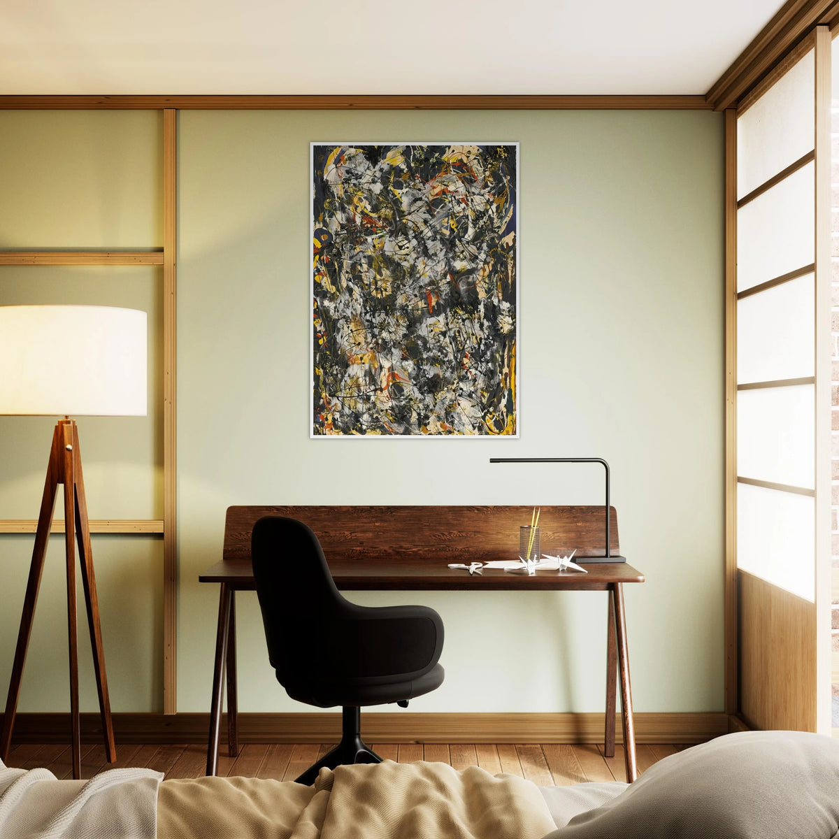 NUMBER 4 1951 Framed Poster | Jackson Pollock Framed Prints Wall Art | Jackson Pollock Store