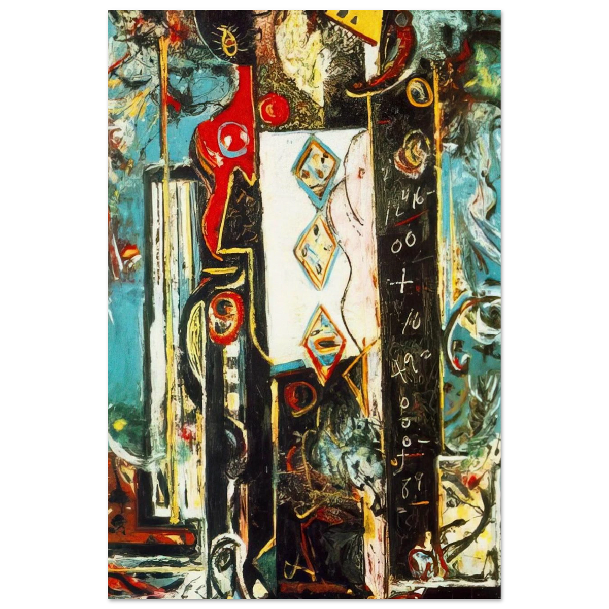 MALE AND FEMALE Poster | Jackson Pollock Poster | Jackson Pollock Store