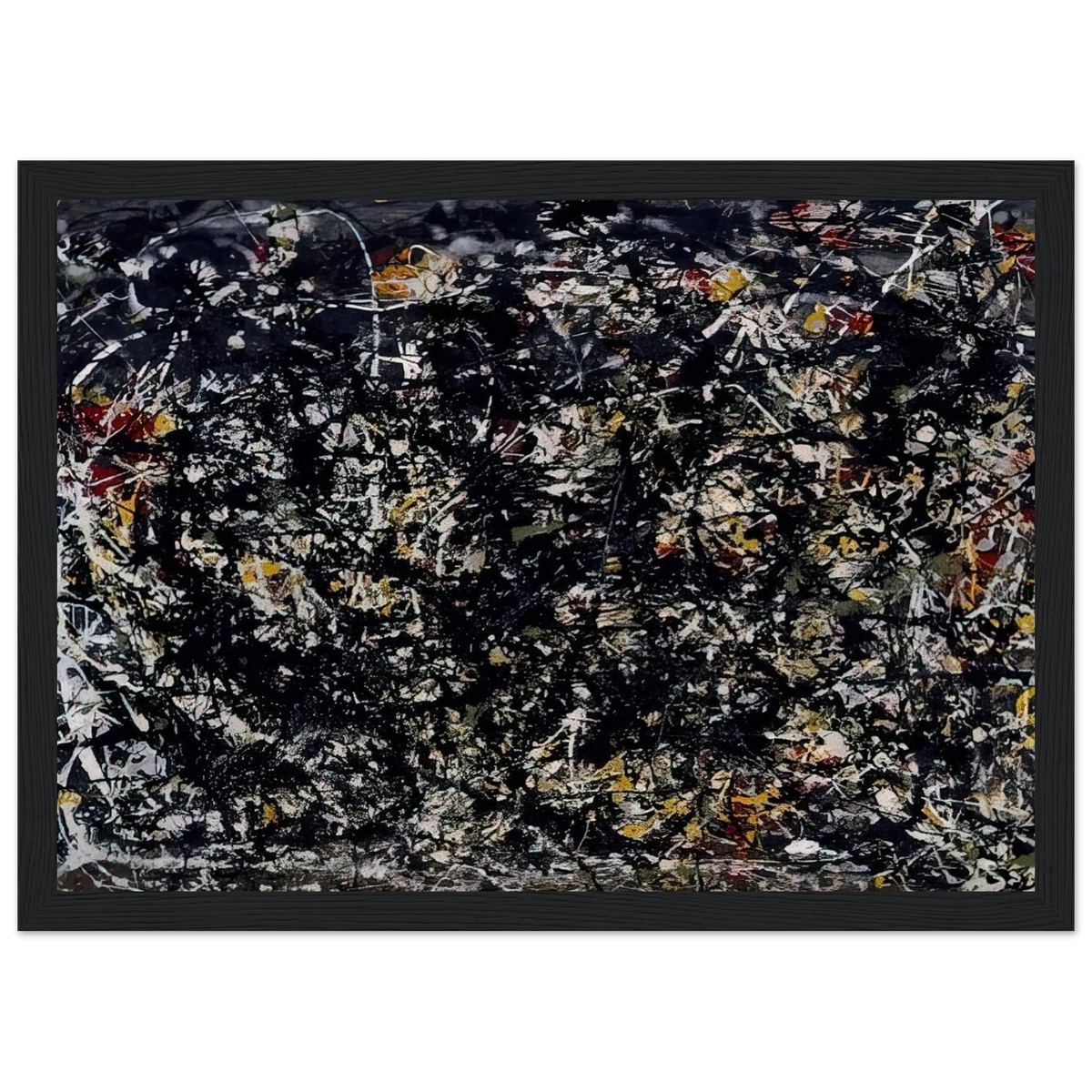 NUMBER 6 1949 Framed Poster | Jackson Pollock Framed Prints Wall Art | Jackson Pollock Store