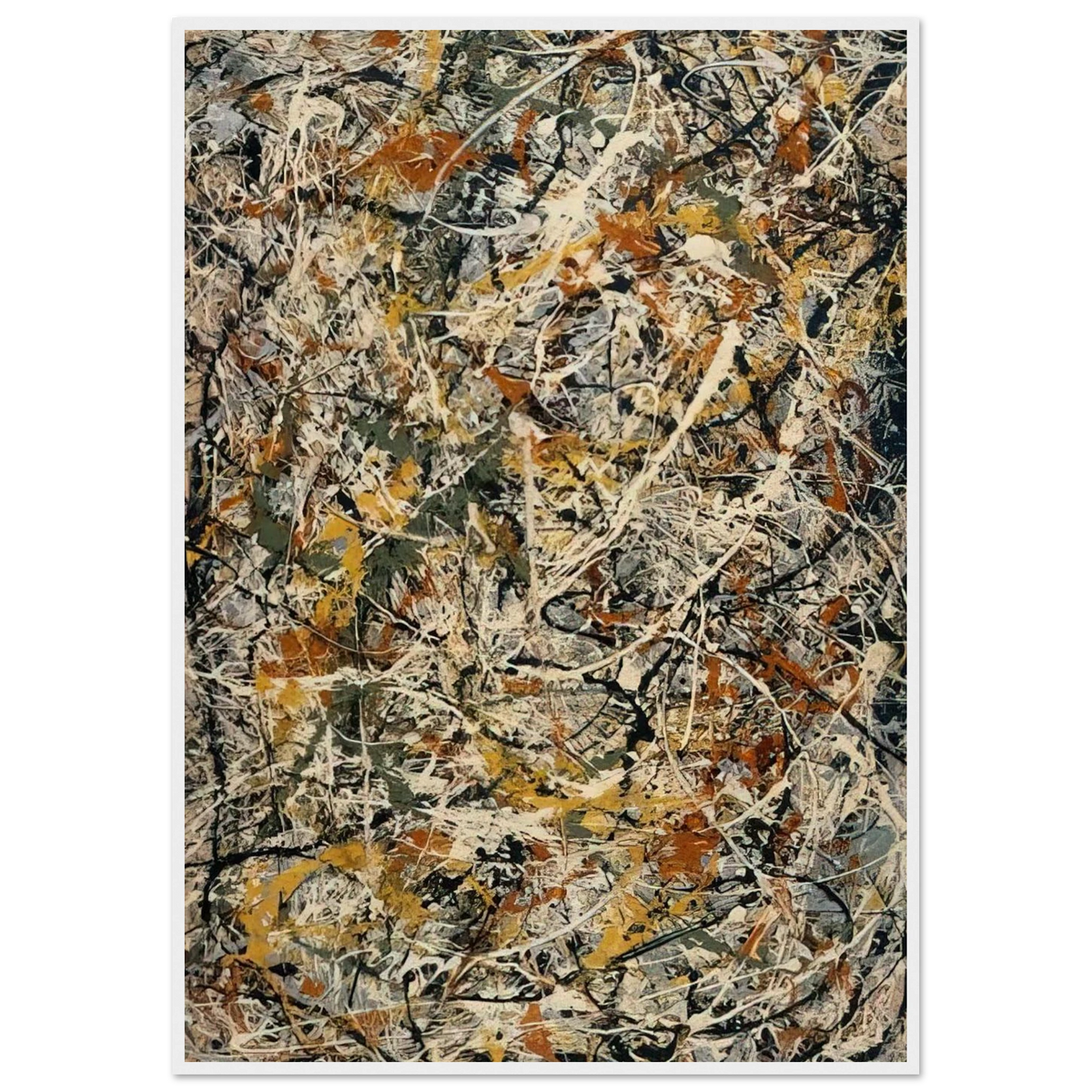 NUMBER 3 1 Framed Poster | Jackson Pollock Framed Prints Wall Art | Jackson Pollock Store