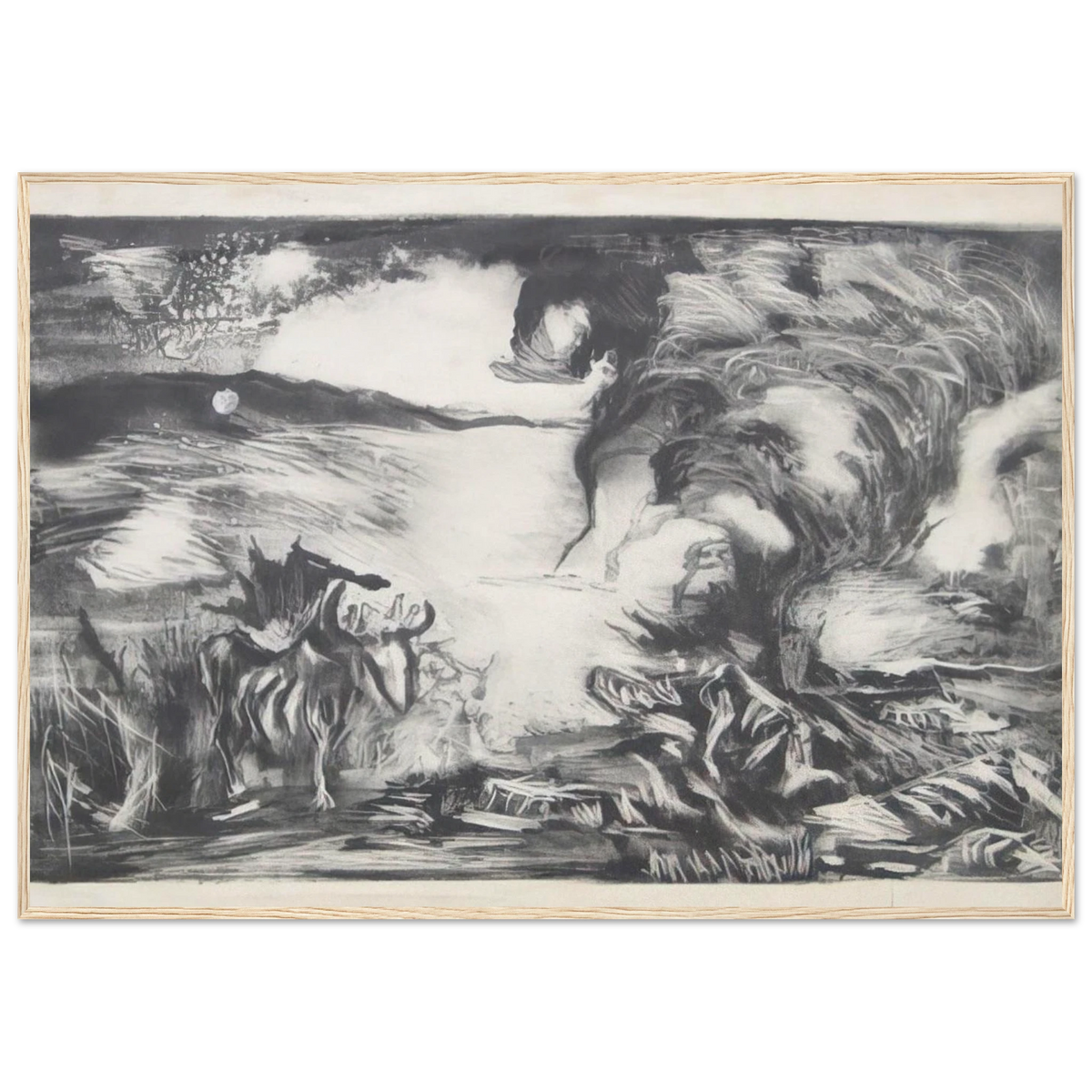 LANDSCAPE WITH STEER 1937 1 Framed Poster | Jackson Pollock Framed Prints Wall Art | Jackson Pollock Store