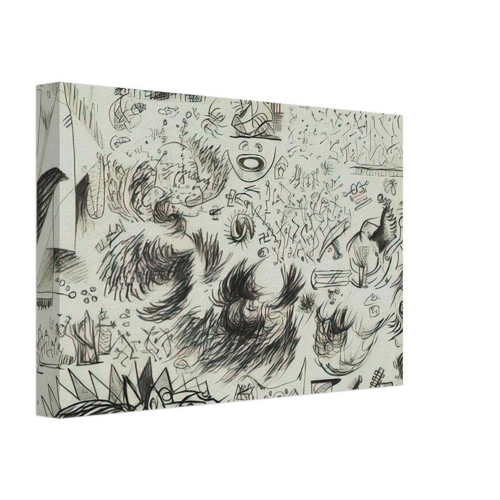 SHEET OF STUDIES 1941 Canvas | Jackson Pollock Canvas | Jackson Pollock Store