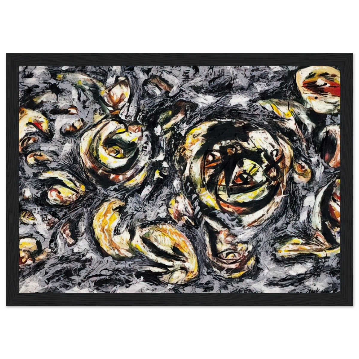 OCEAN GREYNESS 1953 Framed Poster | Jackson Pollock Framed Prints Wall Art | Jackson Pollock Store