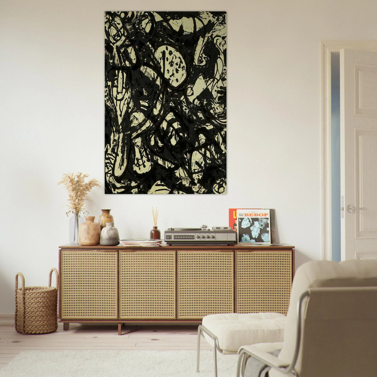 BLACK WHITE NUMBER 20 1951 Poster | Jackson Pollock Poster | Jackson Pollock Store