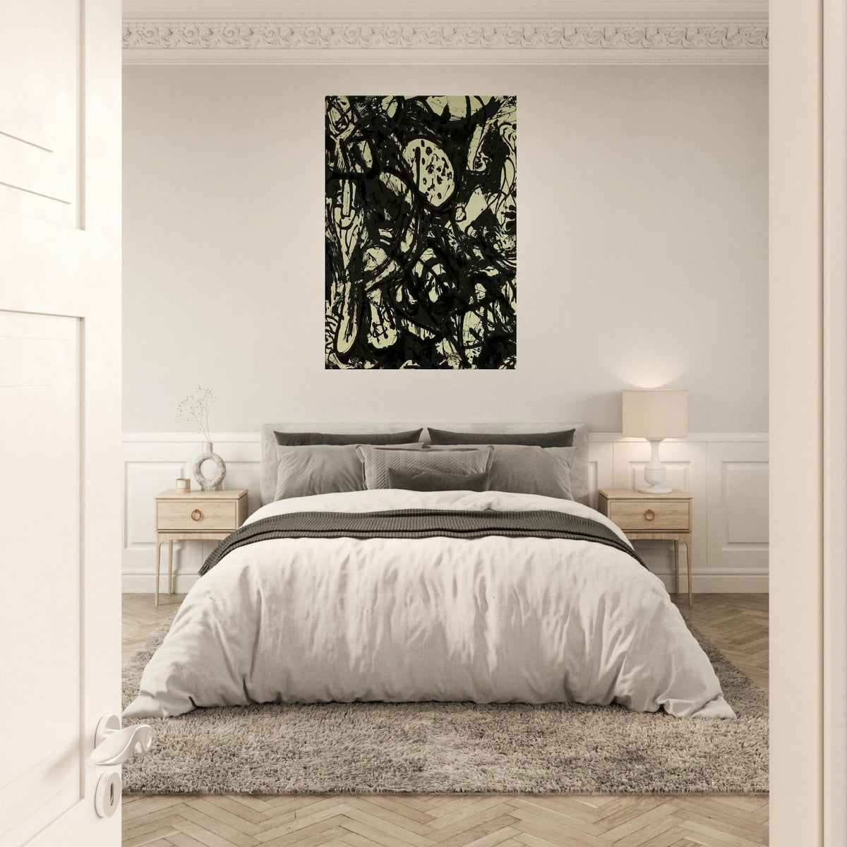 BLACK WHITE NUMBER 20 1951 Canvas | Jackson Pollock Canvas | Jackson Pollock Store
