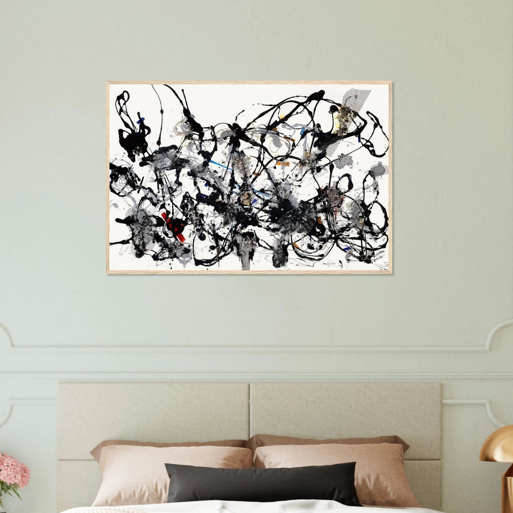 NUMBER 29 1950 Framed Poster | Jackson Pollock Framed Prints Wall Art | Jackson Pollock Store