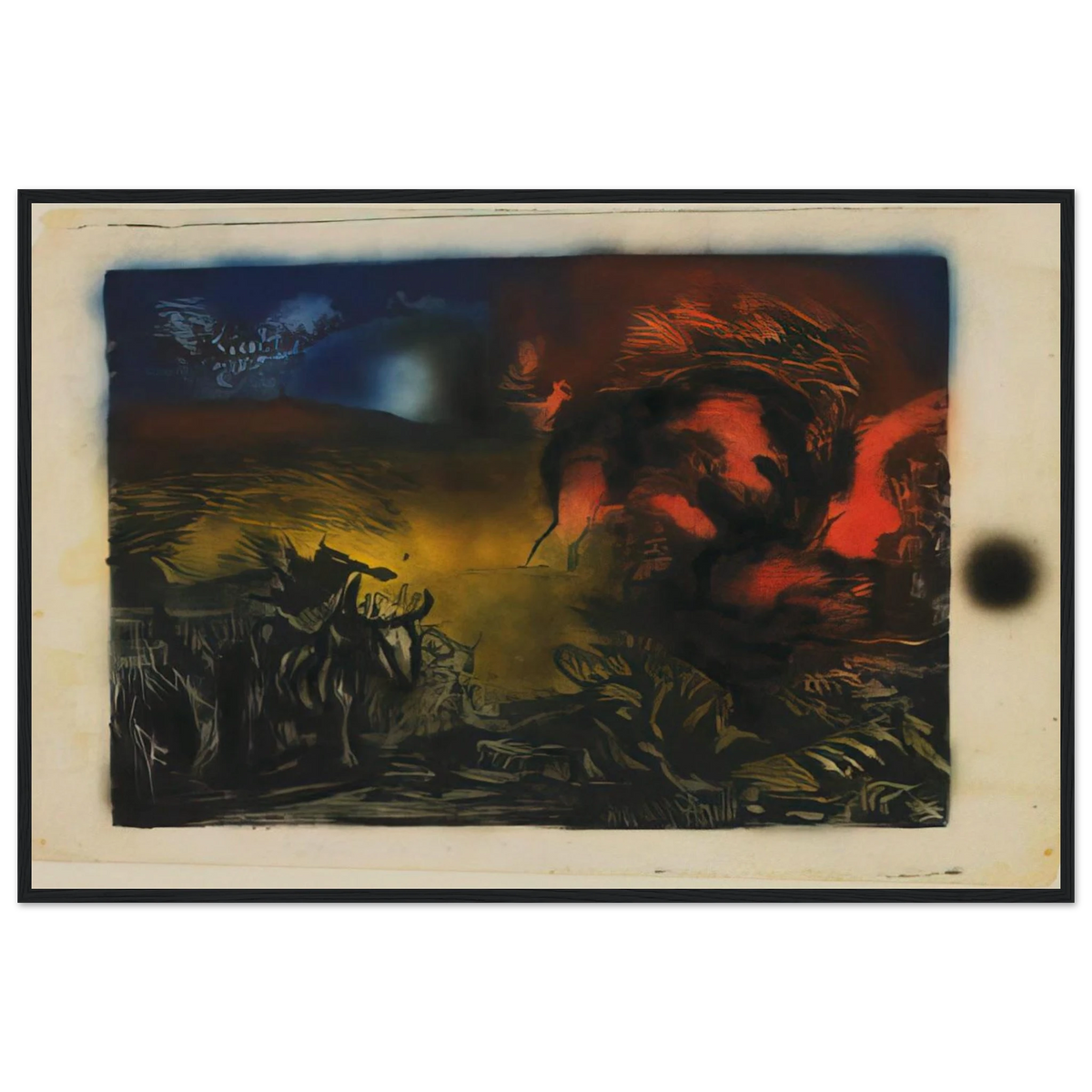 LANDSCAPE WITH STEER 1937 Framed Poster | Jackson Pollock Framed Prints Wall Art | Jackson Pollock Store