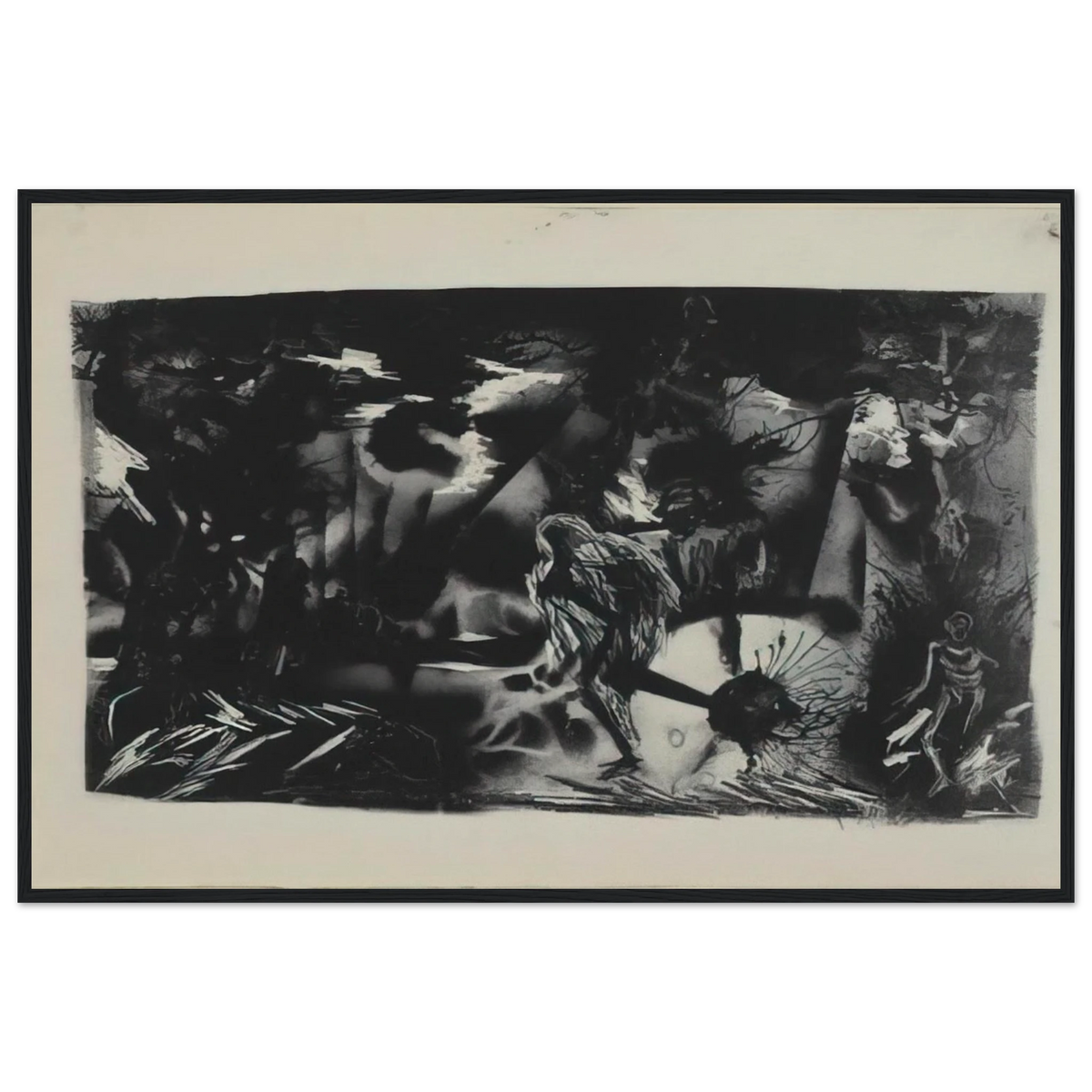 FIGURES IN A LANDSCAPE Framed Poster | Jackson Pollock Framed Prints Wall Art | Jackson Pollock Store