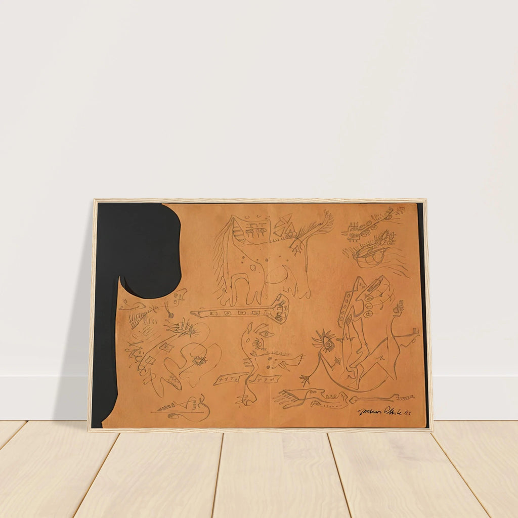 UNTITLED 4 Framed Poster | Jackson Pollock Framed Prints Wall Art | Jackson Pollock Store