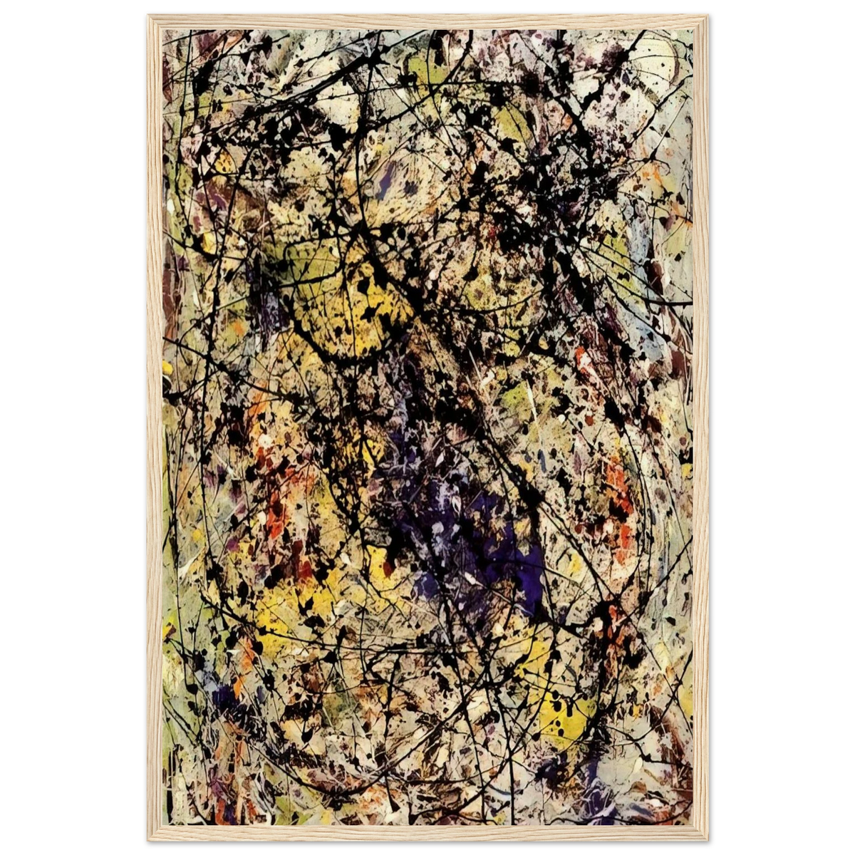 REFLECTIONS OF THE BIG DIPPER 1947 Framed Poster | Jackson Pollock Framed Prints Wall Art | Jackson Pollock Store