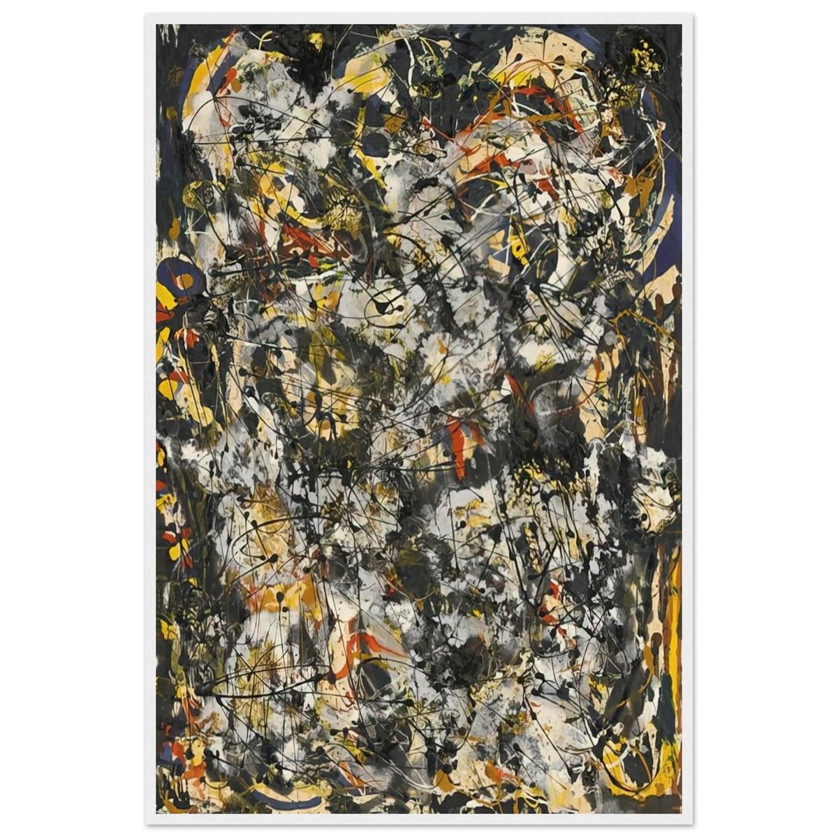 NUMBER 4 1951 Framed Poster | Jackson Pollock Framed Prints Wall Art | Jackson Pollock Store