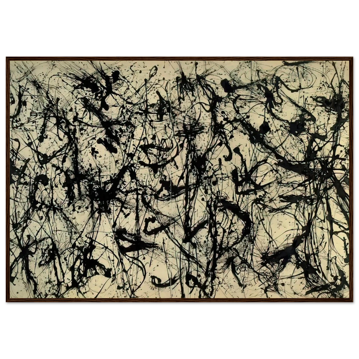 NUMBER 32 1950 Framed Poster | Jackson Pollock Framed Prints Wall Art | Jackson Pollock Store