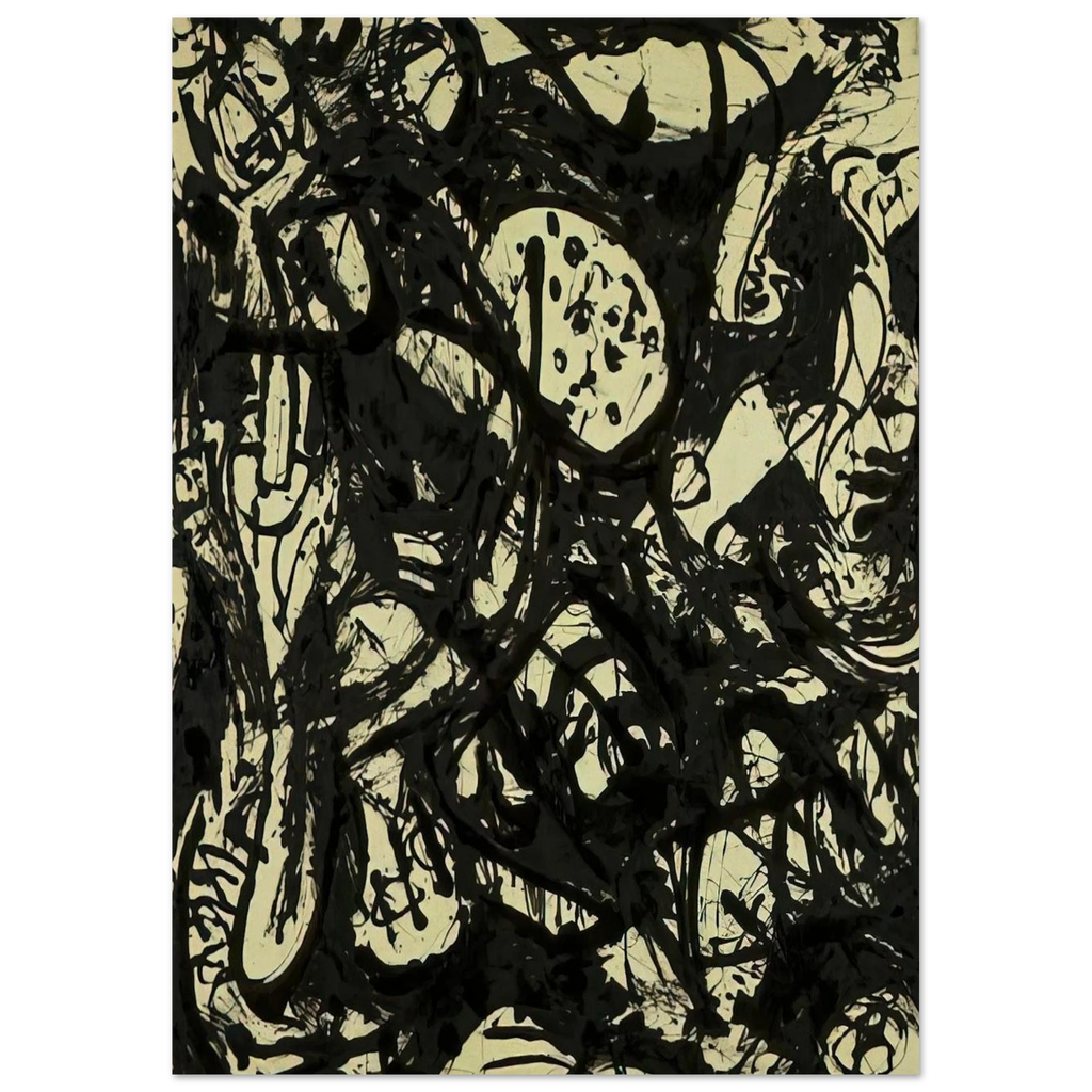 BLACK WHITE NUMBER 20 1951 Poster | Jackson Pollock Poster | Jackson Pollock Store