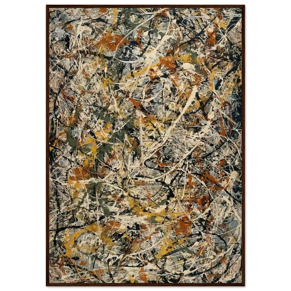 NUMBER 3 1 Framed Poster | Jackson Pollock Framed Prints Wall Art | Jackson Pollock Store
