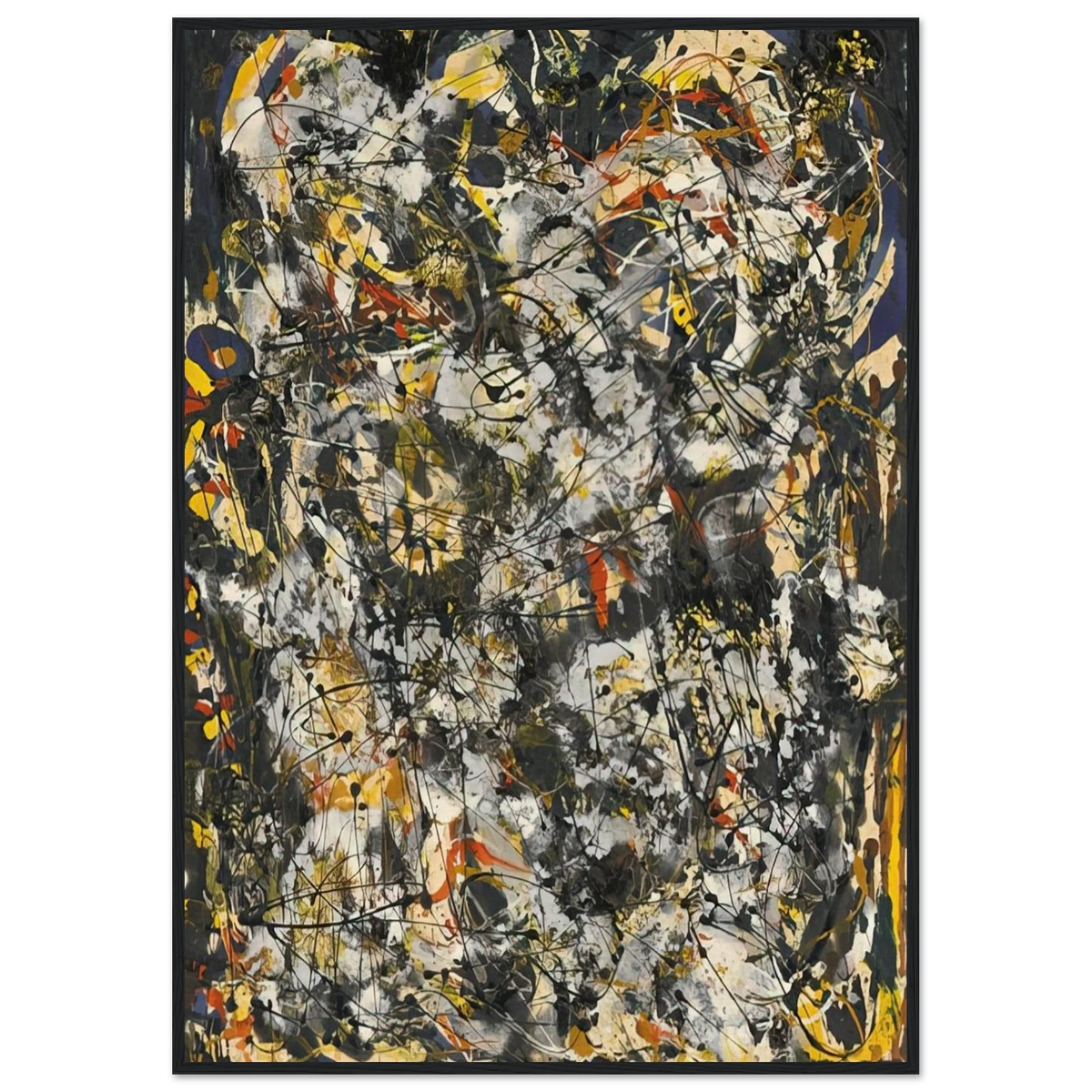 NUMBER 4 1951 Framed Poster | Jackson Pollock Framed Prints Wall Art | Jackson Pollock Store